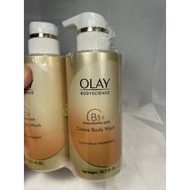 OLAY BodyScience Body Wash Creme Cleansing Nourishing B3+ Niacinamide Vitamin C