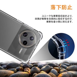 (Shock Resistant) Case Cover for POCO F7 Pro, Transparent Clear, Soft Protective Case, "Air Cushion Construction in Four Corners" SGS Certified, Drop Prevention, Shock Absorption, Durable, Lightweight