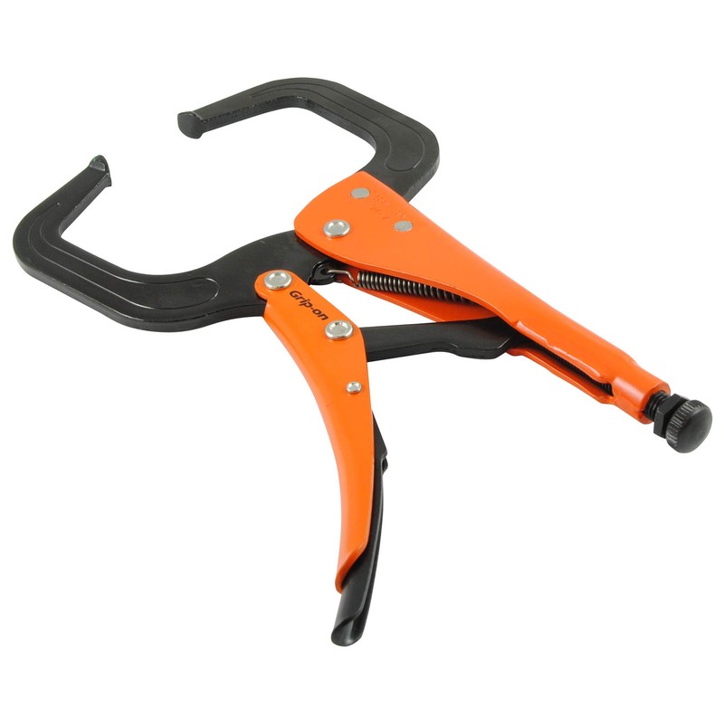 Gray Tools Grip-on 6-Inch Locking C-clamp Pliers, 2-5/16-Inch Jaw Opening