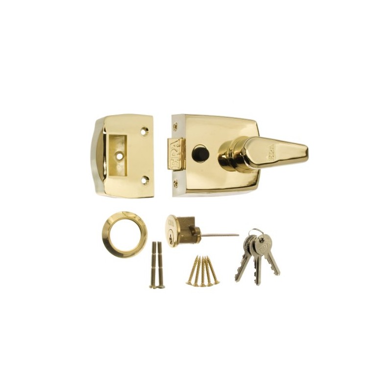 ERA 1630-31 60mm High Security Replacment Nightlatch - Brass Effect