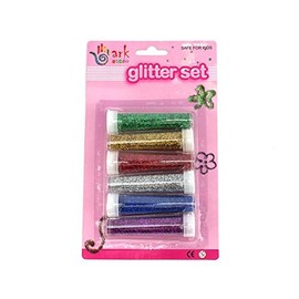 Assorted Glitter Shaker Tubes - 6pk
