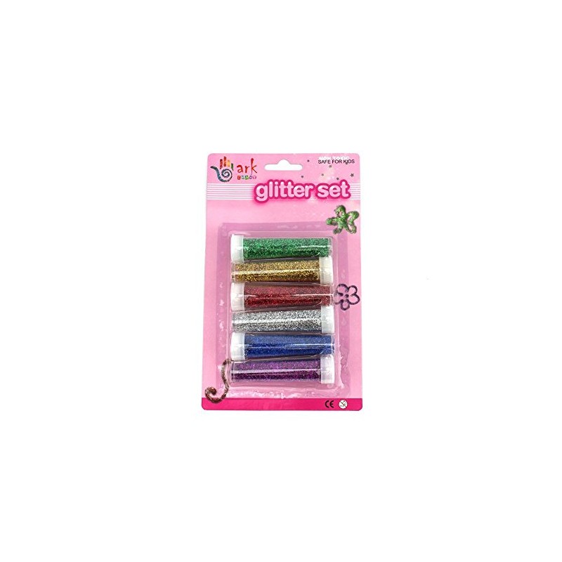 Assorted Glitter Shaker Tubes - 6pk