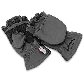 StrikeMaster Gloves Five Finger Flip Mitt - Grey