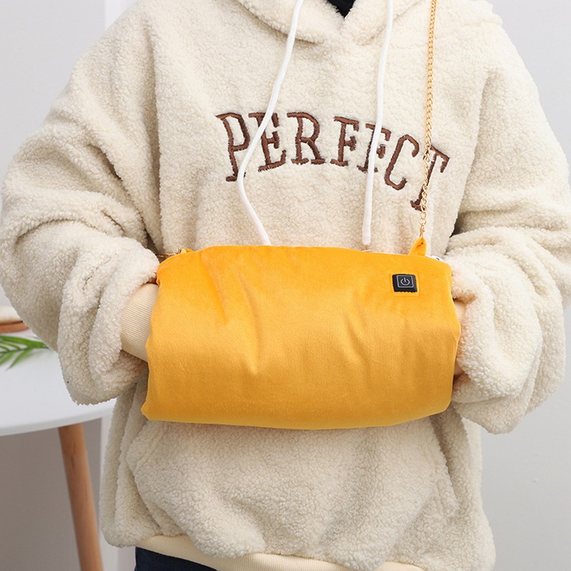 Electric Heating Pouch Velvet Heated Hand Warmer Pouch for Hunting
