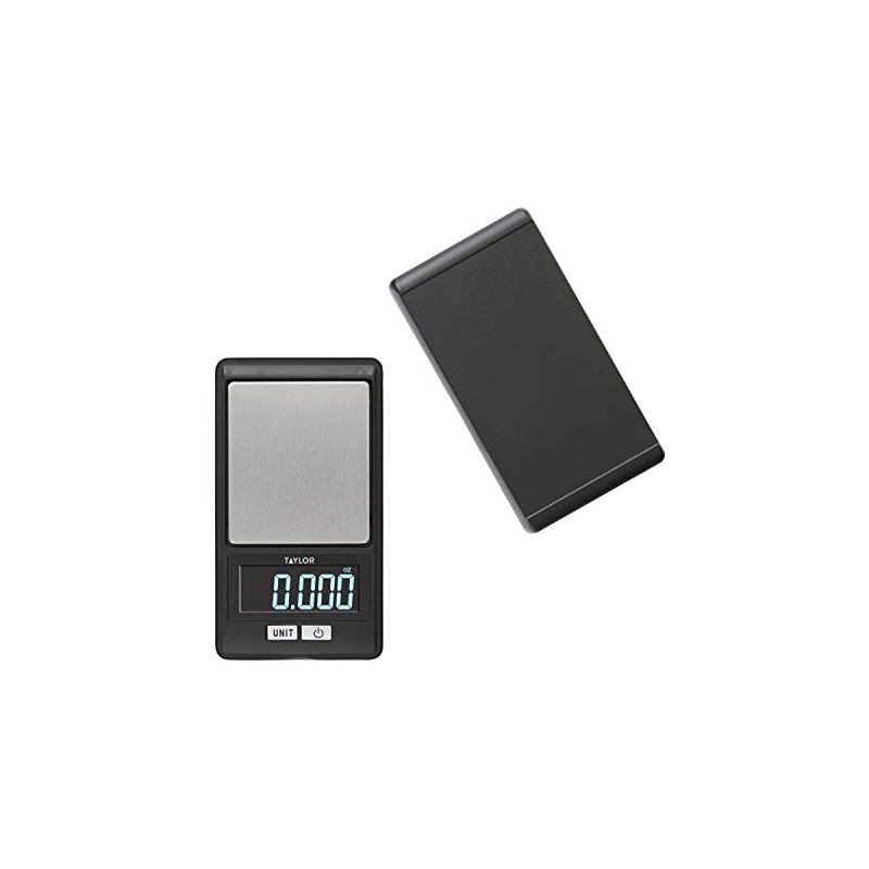 Taylor High-Precision Digital Portioning Scale with Cover, 16OZ/500G, Black