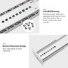 homdiy 2 Pcs Bottom Mount Centered Drawer Slides for Cabinet