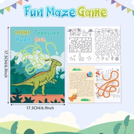 Liliful 144 Pcs Treasure Hunt Maze Books for Kids Maze Activity Book Maze Fun Games for Toddlers Children Kids Problem Solving Party Favors Puzzle Travel Gift Bag Fillers Birthday (Classic Style)
