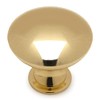 Cosmas® 5305PB Polished Brass Traditional Round Solid Cabinet Hardware Knob