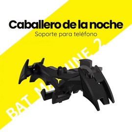 VERALY.MX Soporte Celular Rejilla Ventilacion Auto Clip Pinza Caballero de la Noche Soporte Giratorio Telefono Celular Coche De Murcielago Estable 360 1 Pieza