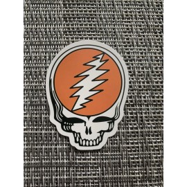 Grateful Dead / Jerry Garcia/Dead & Co. Orange SYF Steal Your Face Vinyl Sticker