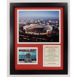 Legends Never Die, Inc. Manchester United FC | Old Trafford | 12"x15" Framed Photo Collage