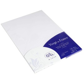 G.Lalo Vergé de France 41000L Paper 210 g DIN A4 21 x 29.7 cm 25 Sheets White