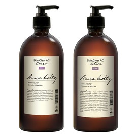 Anna Holtz Skin Clear AC Toner Lotion 300ml 2-piece set Adolescent puberty cosmetics problematic skin sebum oil, skin clear toner + lotion 300ml / 안나홀츠 스킨 클리어 AC 토너 로션 300ml 2종 세트 청소년 사춘기 화장품 문제성 피부 피지 개기름,  스킨클리어토너+로션 300ml