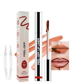 IATMOMOD Orange Red Liquid Matte Lip Liner Stain Peel Off with Tweezer, Long Lasting, Waterproof Matte Lipstick Lip Gloss Tattoo for Women, Transfer-prof Lip Tint Makeup for All Skin Types 07#