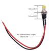 Gebildet 12pcs 7mm 3V-6V-12V-24V-230V/1A Prewired Mini Momentary Push Button,SPST Nomal