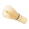 Batidor de bambú, práctico batidor de matcha amarillo pálido natural