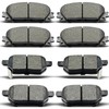 D1184 D1423 8pcs Front Rear Ceramic Brake Pads Sets Fit