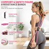 WALITO 15 PCS Pilates Kit, Adjustable Pedal Resistance Band with