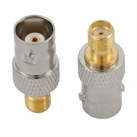2 Pieces BNC to SMA Coaxial Adapter, Coaxial RF Connector Kit BNC Female to SMA Female, SMA Female Plug Test Converter for RF Antennas, WiFi Devices, WiFi