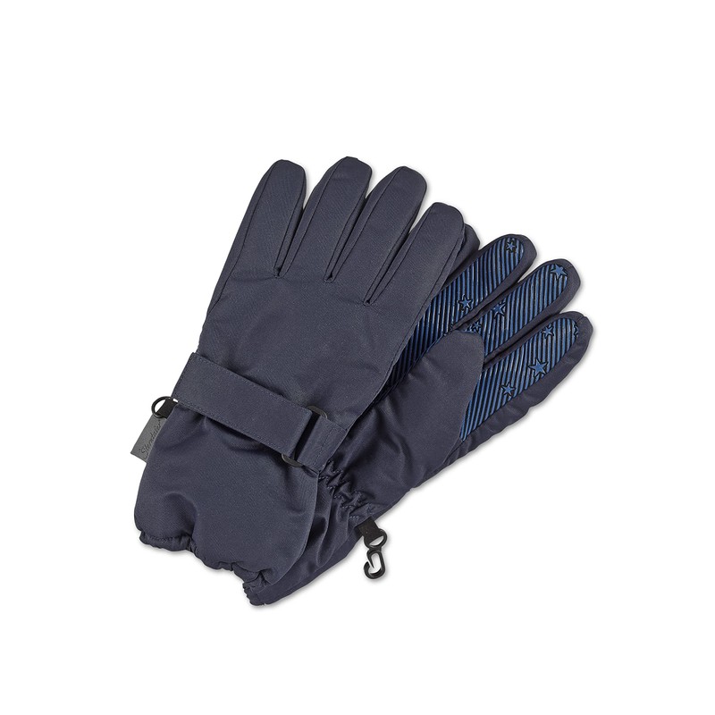 Sterntaler Unisex Children's Finger Gloves Grip Print, navy
