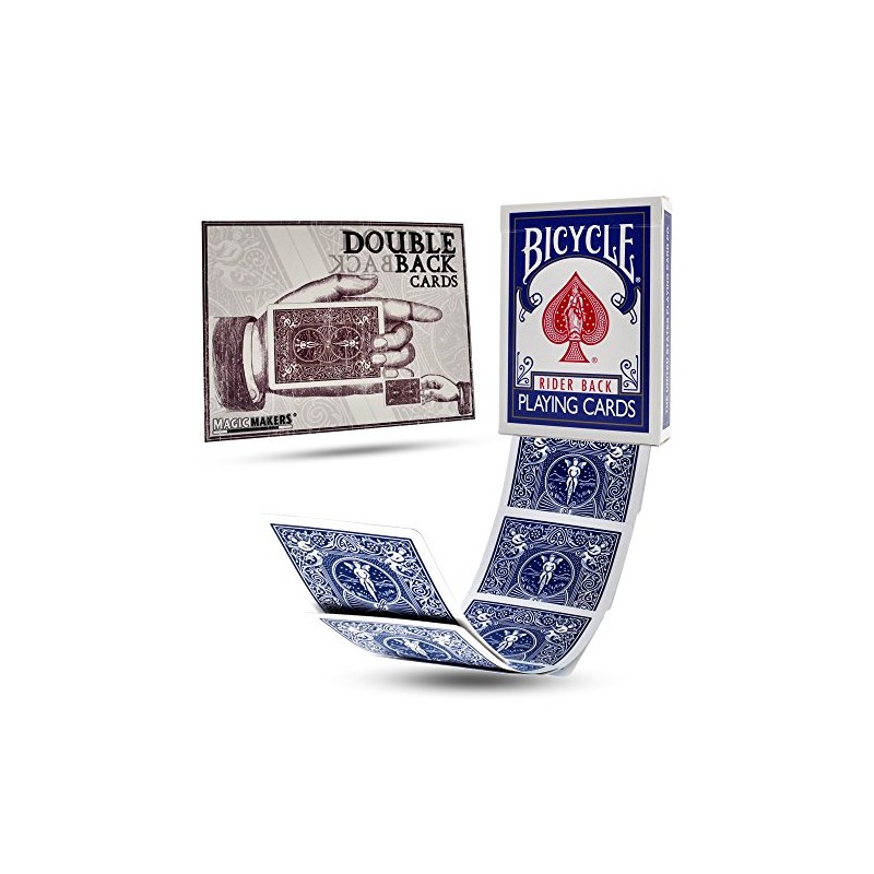 Bicycle Double Back Blue Blue Magic Playing Cards by MagicMakers