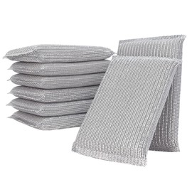 8-Pack Non-Scratch Scouring Pads – Reusable Kitchen Sponges for Dish & Bathroom Cleaning – Long-Lasting, Multi-Surface Metal Scourers – High-Absorption, Scratch-Resistant Sponges for Kitchen & Home