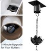 Wellrain Rain Chain for Gutters Outside 8.5ft Downspout Replacement with