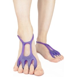 【PIRICA mode】 足指トレーニング チューブ リング 足指セパレーター 足指 広げる トレーニング トレーニングチューブ 足裏のストレッチ お風呂でリラックス 取扱説明書付き (パープル)