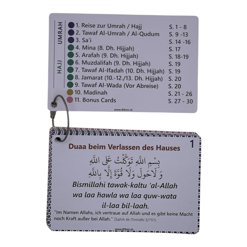 Bismillah and Hajj - Duaa Cards & Guide for Hajj