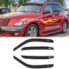 Puermto 94511 Sunproof Waterproof Side Window Wind Deflector, 4pcs Protective