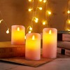 Oulex Flickering Flameless Candles with Remote, Real Wax LED Candles