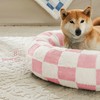 Ohocut Checkered Cat Dog Bed, Cute Girly Pink Retro Style
