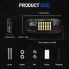 icicar 25 Pods 6500k White Rock Lights, IP68 Waterproof 36