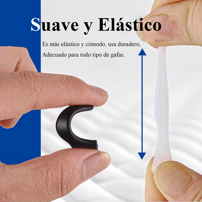 20 Pares de Retenedores de Gafas para Patillas, Agarraderas para