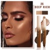 QIDSTERS 2in1 Cream Contour Highlighter Stick, Neutral Bronzer Makeup Sticks,