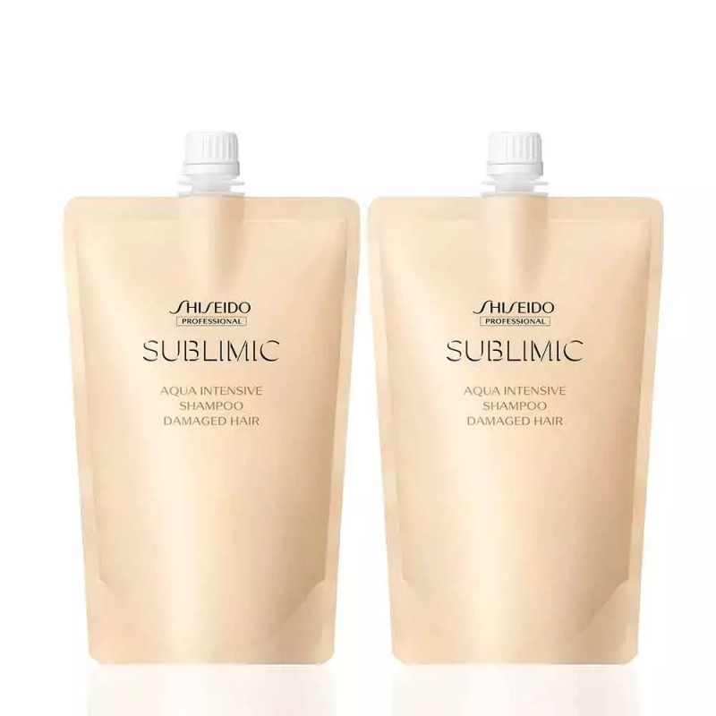 Subrimic 서브리믹 아쿠아 인텐시브 샴푸 450ml 2개 손상모발용+샘플팩 [1.아쿠아인텐시브샴푸 450ml]