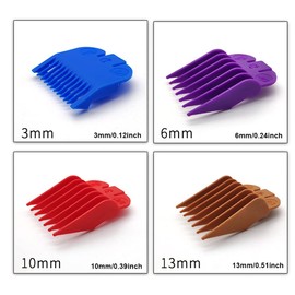 Universal Limit Combs Blades Hair Clipper Guides, Replacement Guards Set, 8 Color 8 Length Attachment Guide Combs for Hair Clippers/Trimmers