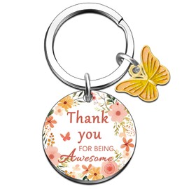 MigPio Thank You For Being A Friend Thank You For Being Awesome Principal Appreciation Gifts Thank You Keychain Thank You Key Chains for Friend Sister
