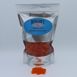 Beulah's Orange Gummy Bears, 2 Pound Package, 260 Pieces of Candy