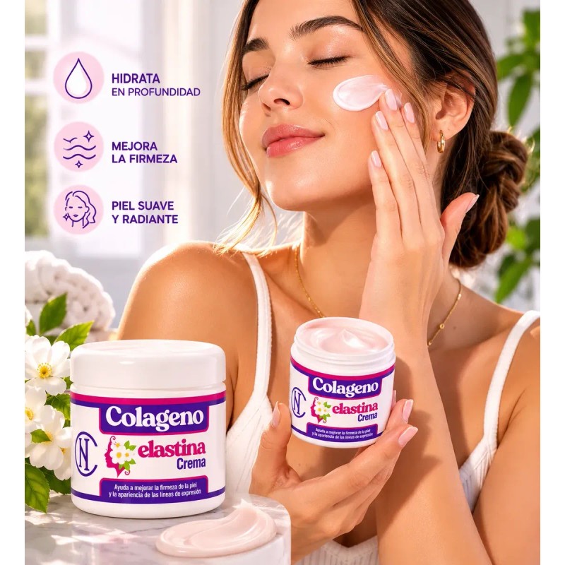 Crema Colágeno Y Elastina Para Reafirmar La Piel Antiarrugas