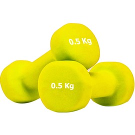 G5 HT SPORT Unisex - Adult 1 Pair Dumbbells with 0.5 kg Handlebars, 2 x 0.5 kg, Da 0.5 to 6 kg Coppia O Singolo