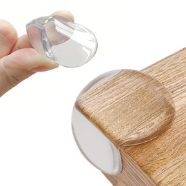 Funalix Round Corner Protectors for Children, Pack of 12 Baby Proofing Corners, Safety Table Corner Guards, Edge Protector, Transparent Anti-Collision Corner for Sharp Furniture Cooners