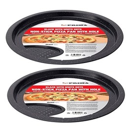 2 x 35cm 12" Pizza Pan Tray Vented Crispy Pizzas
