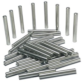 ZDingTech 35pcs 5mm x 40mm Dowel Pins Metal Dowel pins M5 5mm Shelf Pegs,Support Shelves,5mm x 40mm Metal Rod.304 Stainless Steel Wood Bunk Bed pegs