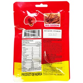 HOGUANWON Grapefruit Ginlly Jelly, Red Ginseng in Jelly, 2.5 oz, 4g Protein, Korean Snack