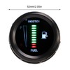 52mm Oil Fuel Level Gauge Meter Indicator LED Flashing Reminder