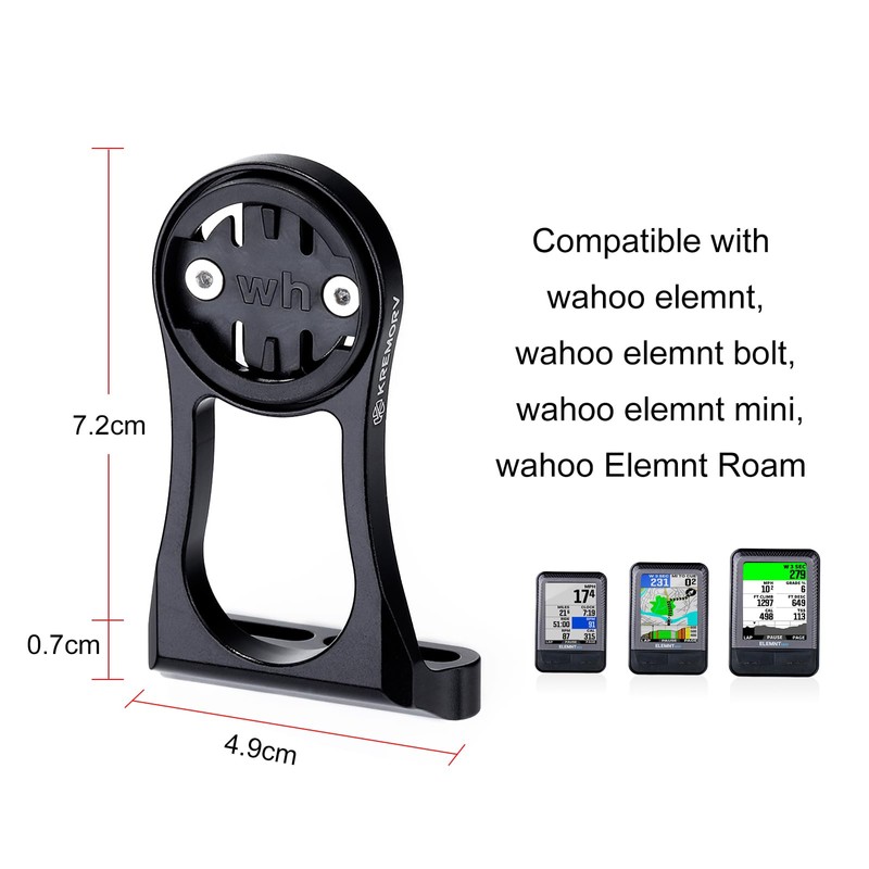 KREMORV Fahrradcomputer Out-Front Halterung für Wahoo Elemnt Wahoo Elemnt-Schraube Wahoo