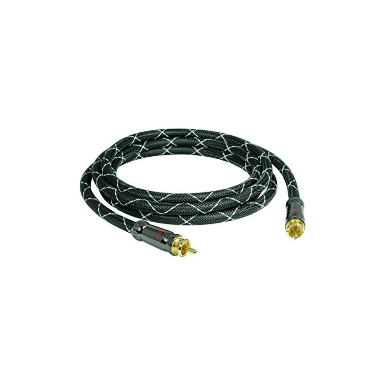 SunshineTronic Blackline Subwoofer Cable | 4x Shielded | 10 m