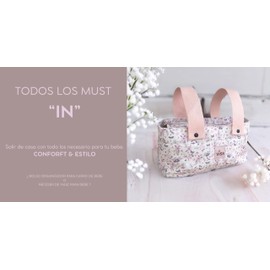 Pram Bag Pram Bag Pram Organizer Bag Baby Stroller Bag Color Girls Cotton Pram Bag with Short Handles Removable and Toiletry Bag for Baby, pink, Baby bag with removable handles