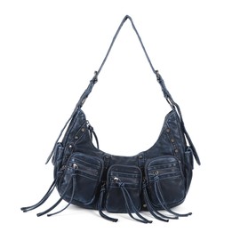 Angel Kiss Hobo Bags Purse for Women Y2K Shoulder Bag Multi Pockets Designer Satchel Studded Handbags with Strap